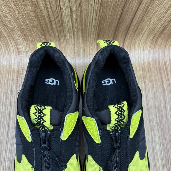 UGG CA805 Women's Sneakers Black Yellow Suede Platform Zip Up Size 9 - Picture 7 of 8